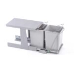 سطل زباله دو مخزنه کوچک درب باز شو آدلان– آکو