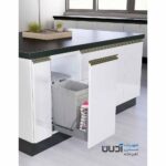 سطل زباله تک مخزنه متوسط ترکیبی ریل کف تاندم (23 لیتری) – هلنا/Helena - Image 2