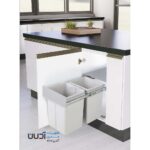 سطل زباله دو مخزنه ریلی متوسط (46 لیتری) – الیسا/Elisa - Image 2