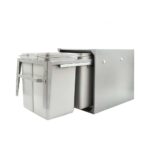 سطل زباله دومخزنه متوسط تمام کاور ریل تاندم آدلان – مایا