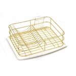 آبچکان رومیزی یک طبقه (کروم و استیل و استیل طلایی) با جا قاشقی-آرتینا/Artina - Image 4