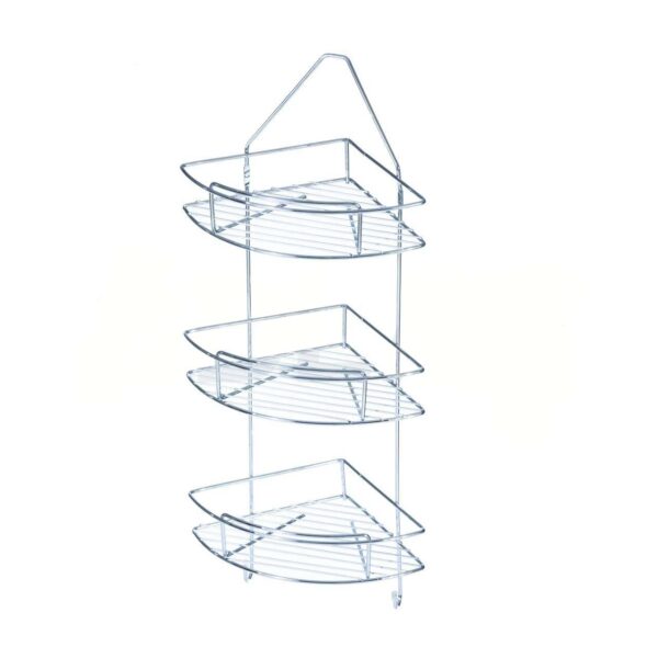کنج حمام سه طبقه آویز استیل آدلان-آهیل2